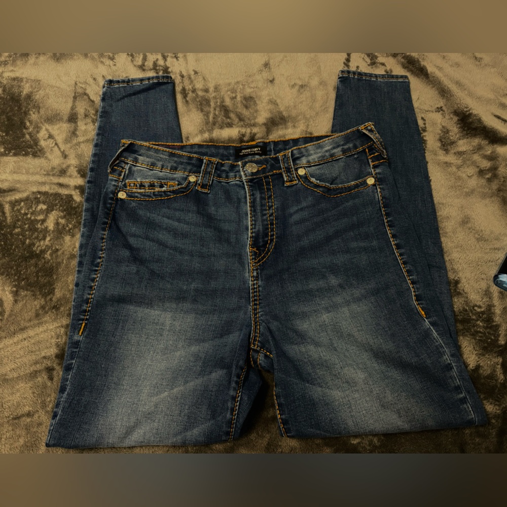 NWOT True Religion Jennie Curvy High Rise Super Skinny Sz. 32 - Picture 2 of 8